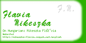 flavia mikeszka business card